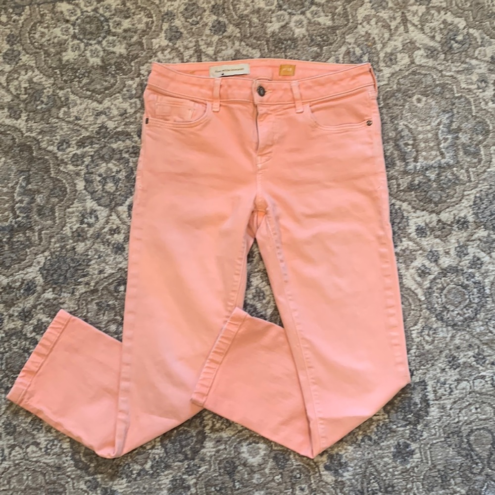 Pilcro and the Letterpress straight cropped jeans